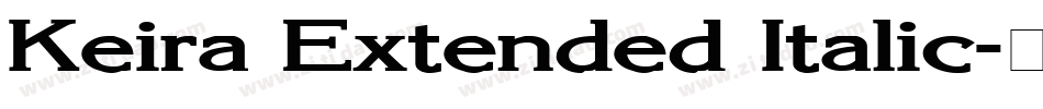 Keira Extended Italic字体转换